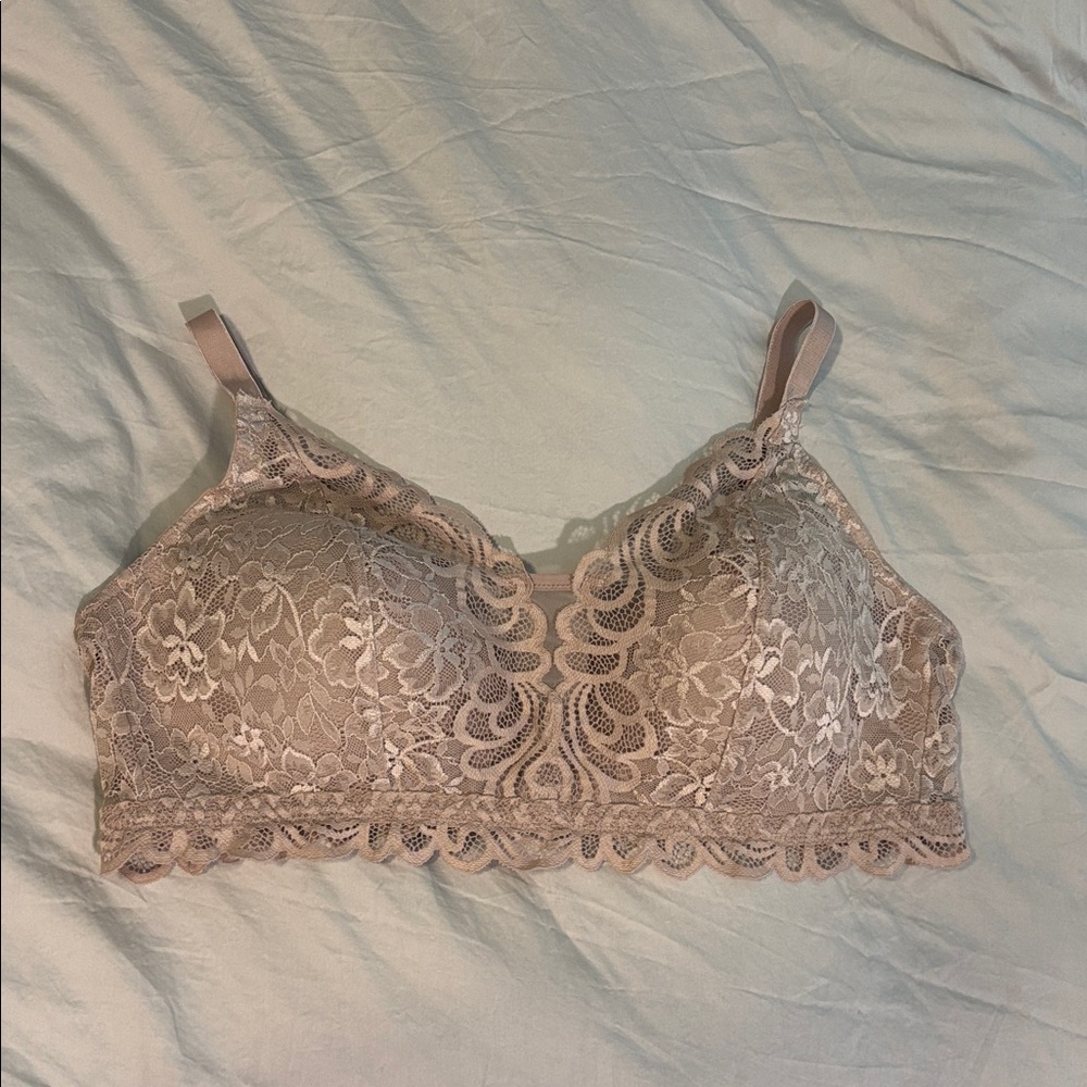 Bali Lace Bralette in Rose Beige